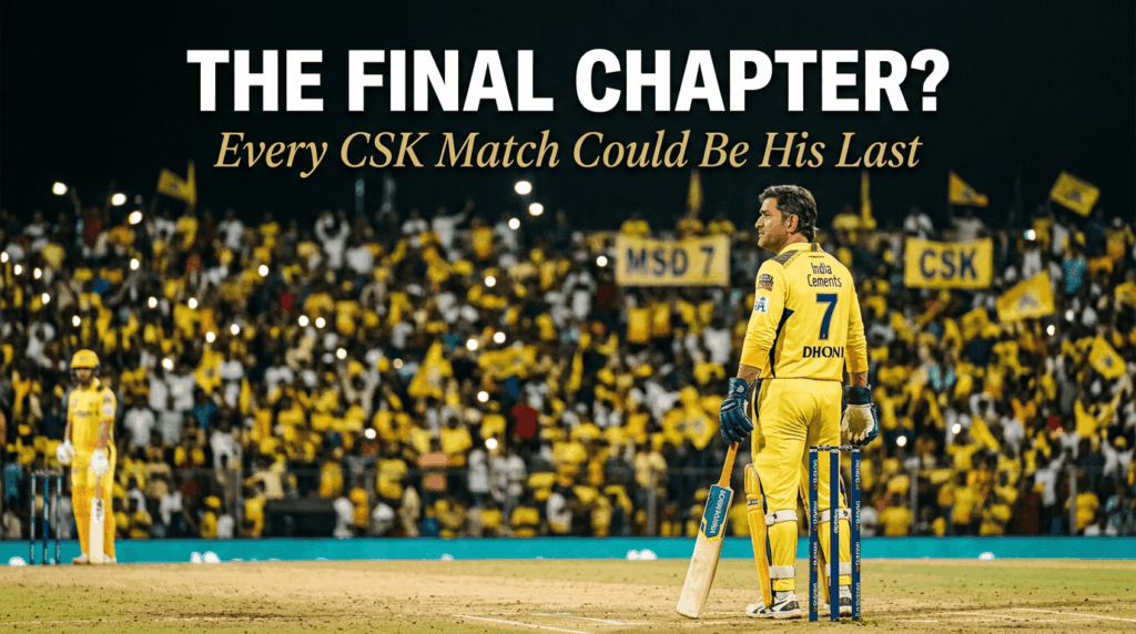 MS Dhoni possibly playing his final IPL season for CSK in 2026