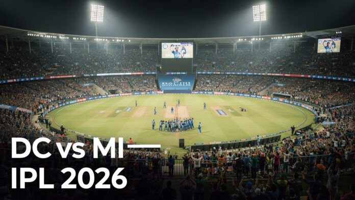 Updated IPL 2026 Points Table Delhi — Featured Image Updated IPL 2026 Points Table Delhi — A sweeping aerial view of Arun Jaitley Stadium, Delhi, lit up for a high-stakes